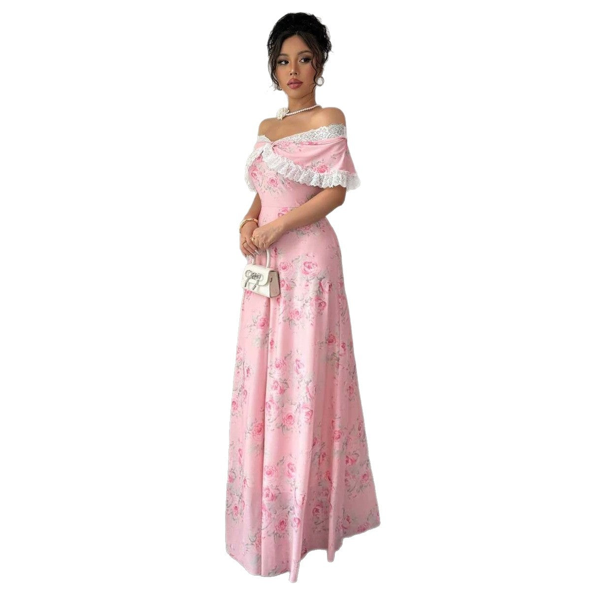Women's Fashion Slim Floral Dress